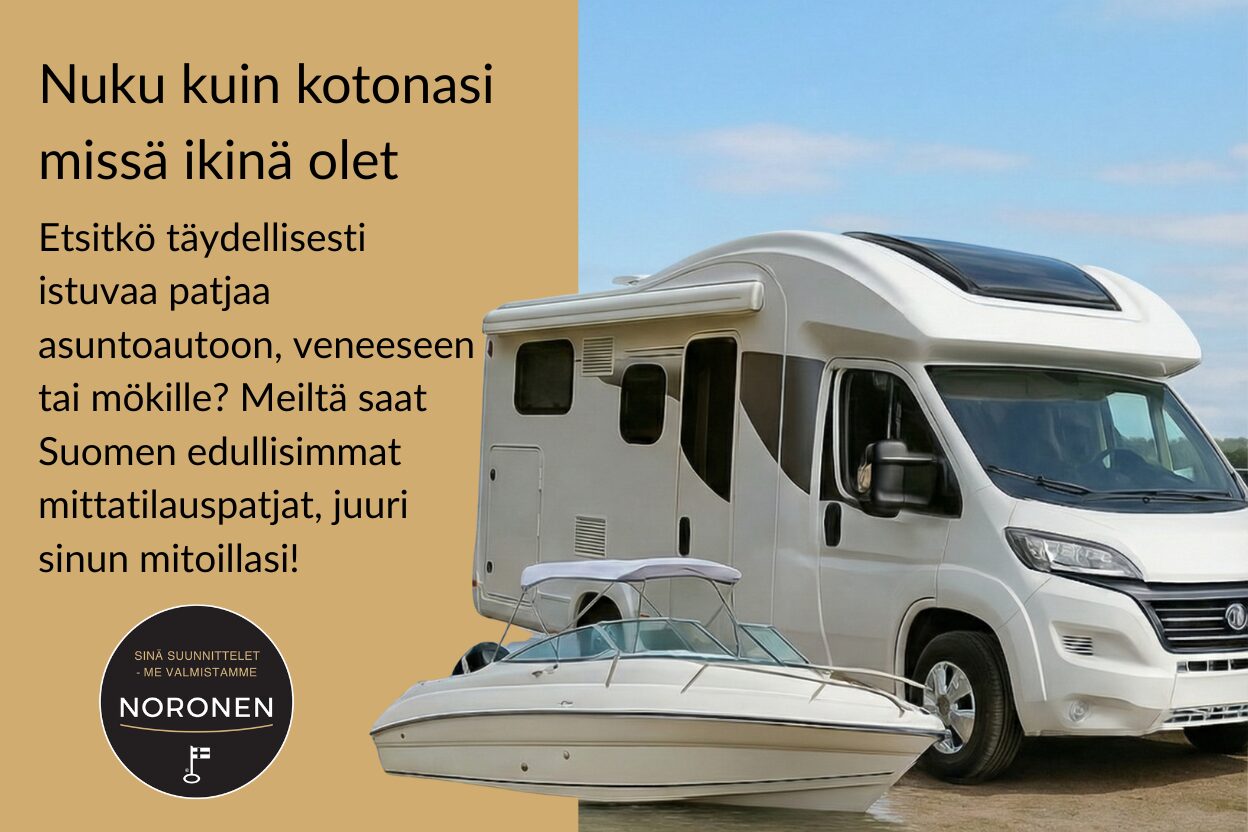 Asuntoautojen ja veneiden patjat ja muut erikoispatjat, mittojesi mukaan. - Image 7